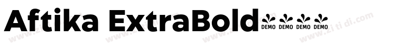 Aftika ExtraBold字体转换